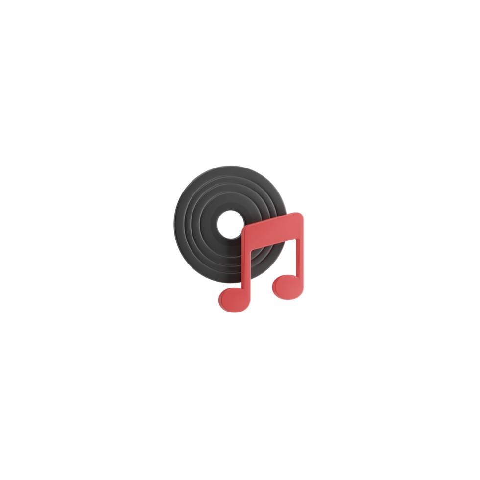 3d Isolated Things about Music png