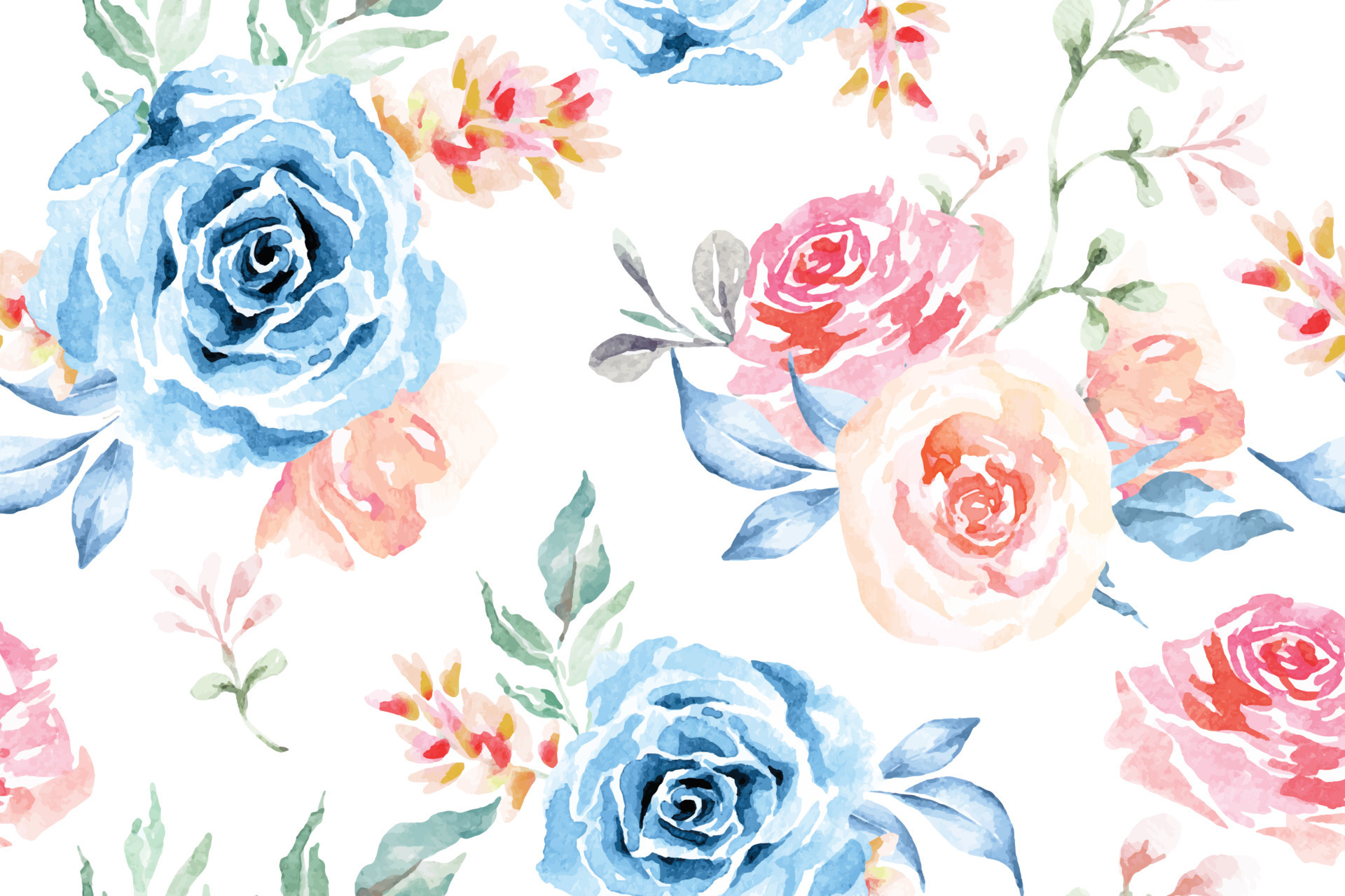 Rose seamless pattern with  for fabric and wallpaper,  vintage  drawn floral  flower painting for   background. 10835771 Vector Art at Vecteezy