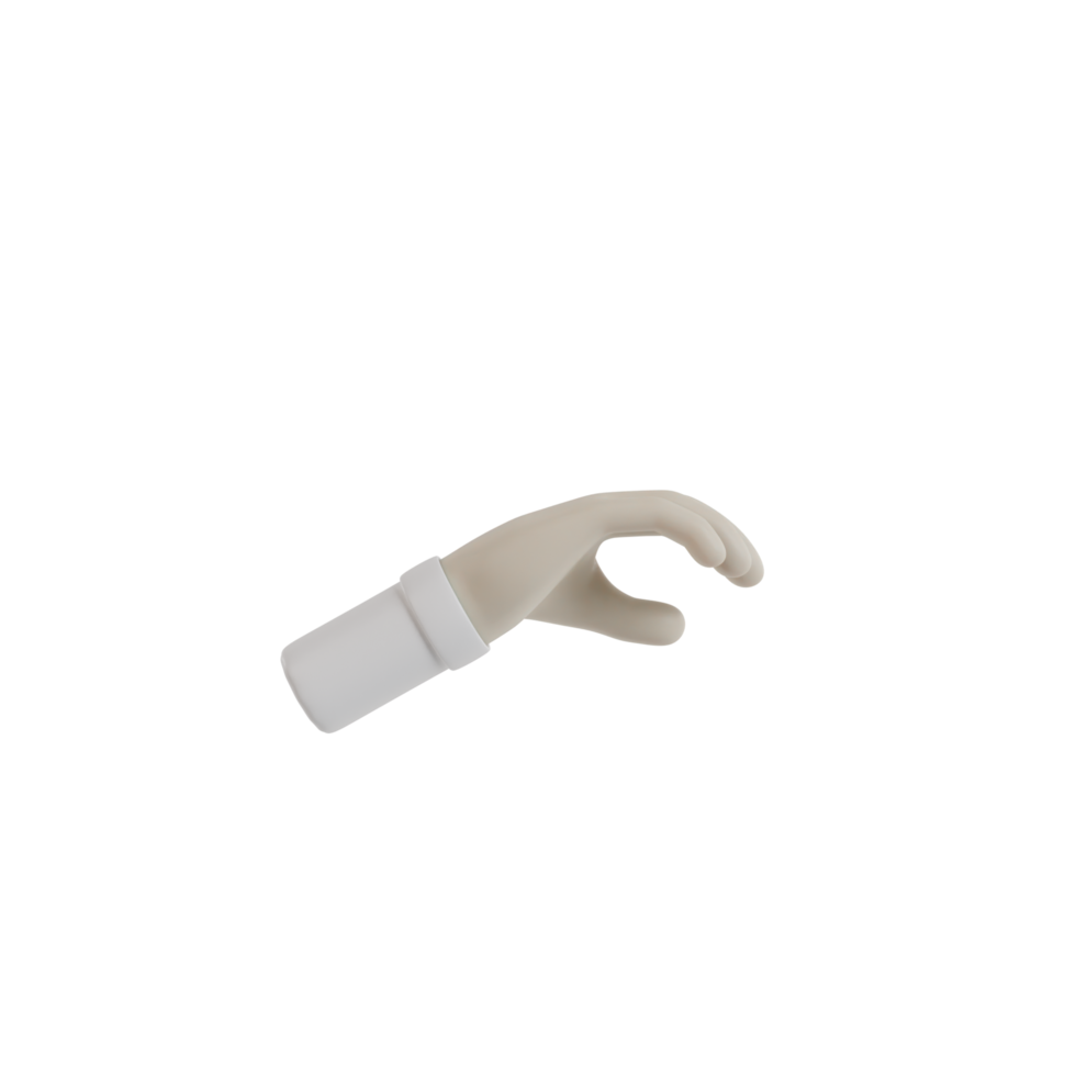 3d isolerat hand gest rörelse png