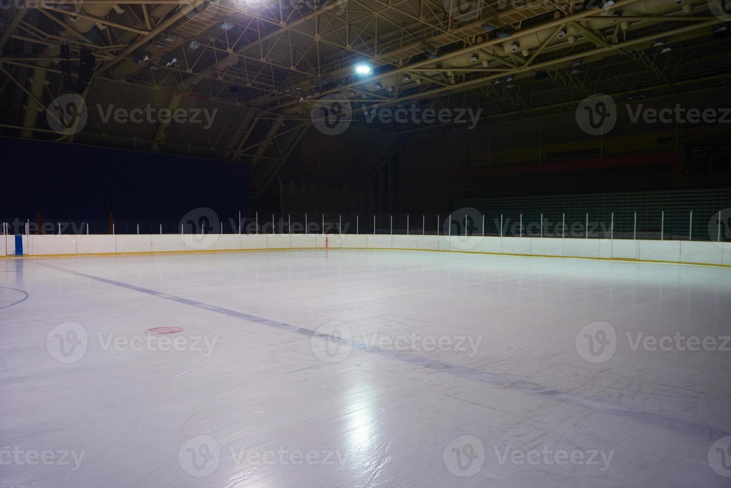 empty ice rink, hockey arena photo