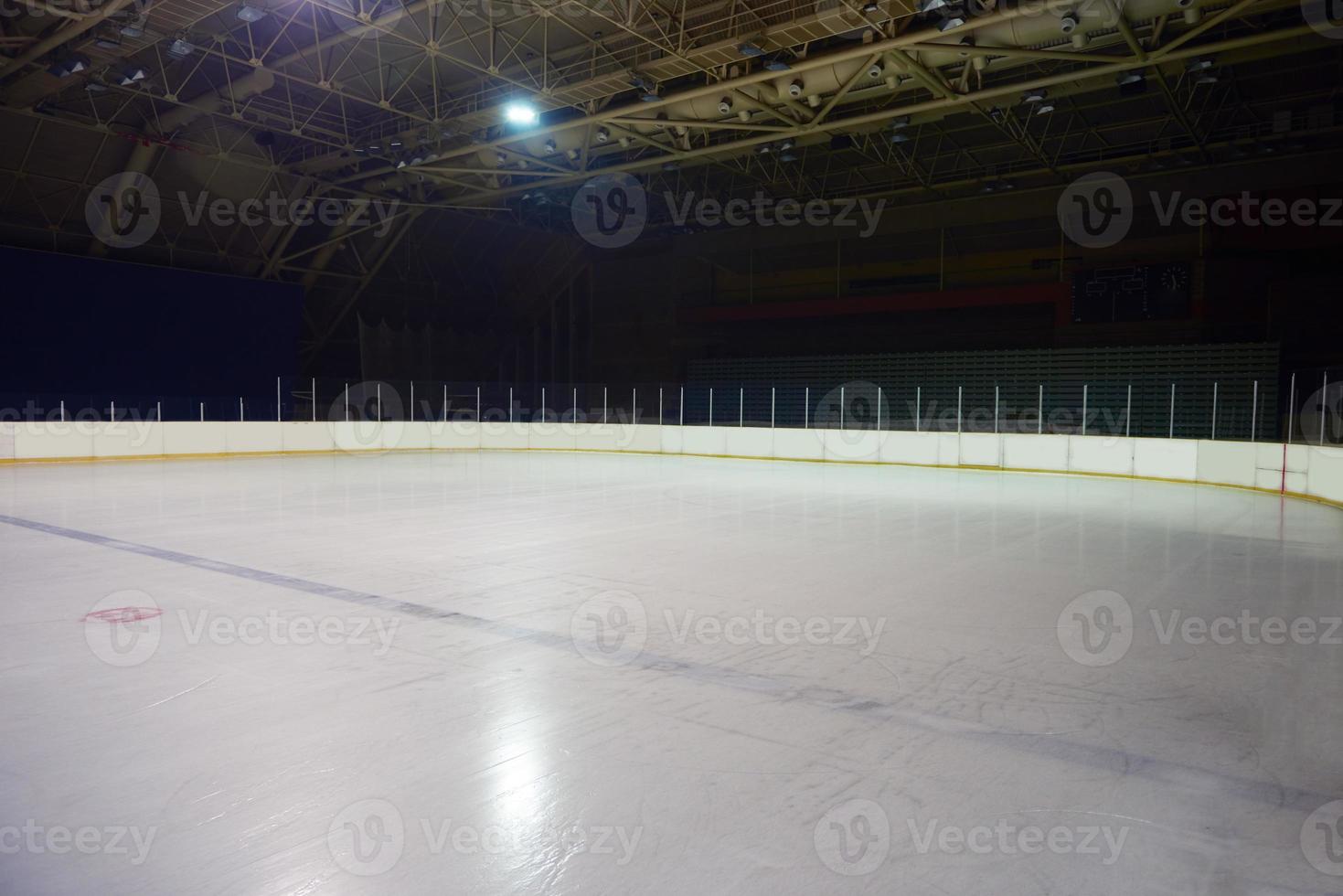 empty ice rink, hockey arena photo