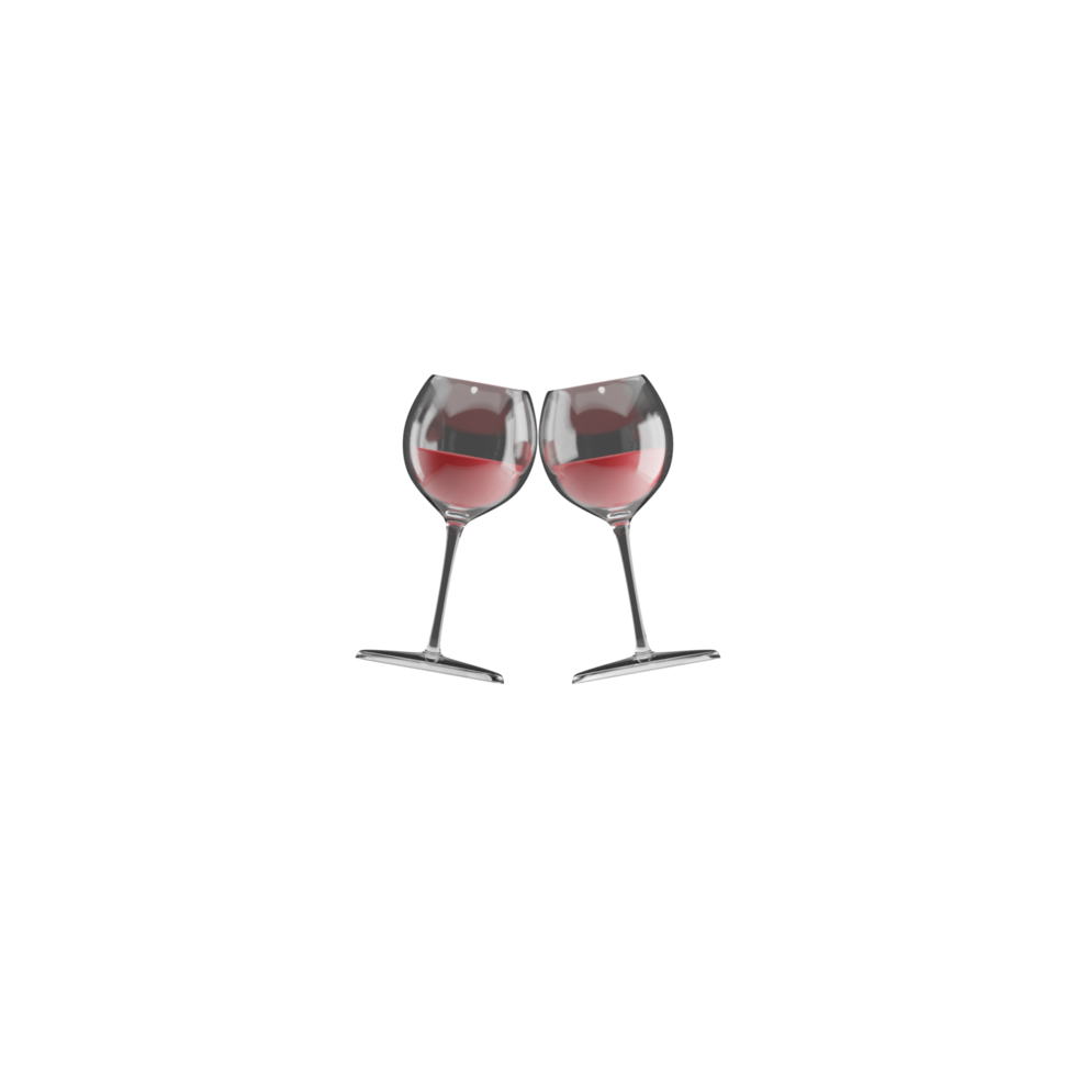 icono de vino aislado 3d png