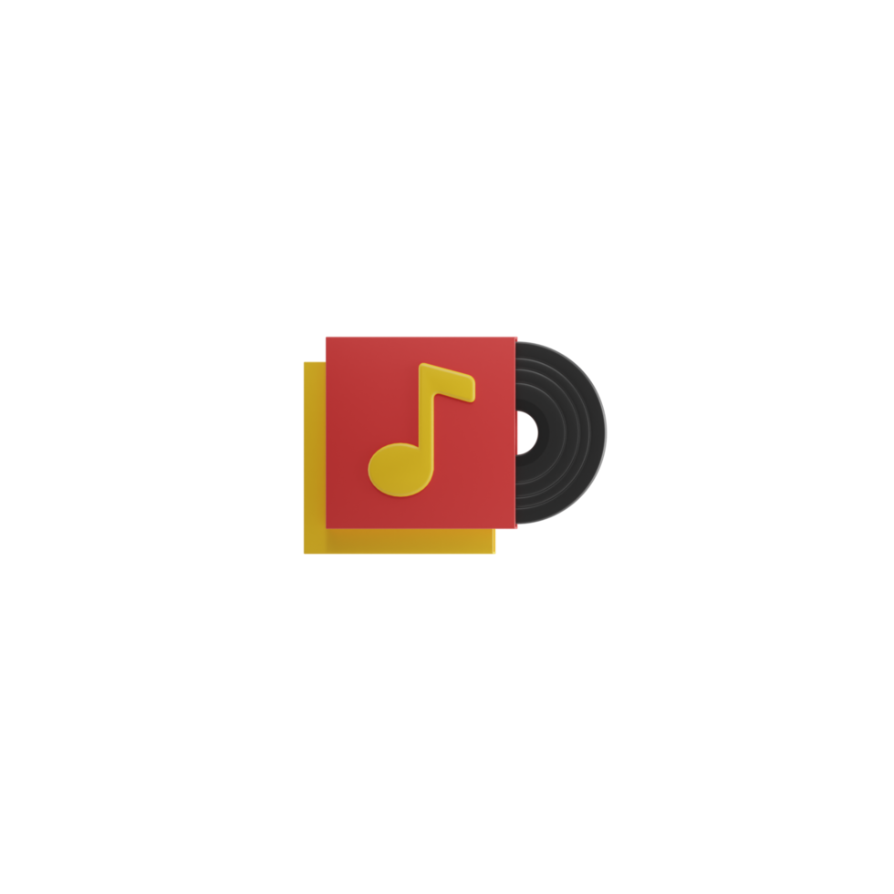 3d Isolated Things about Music png