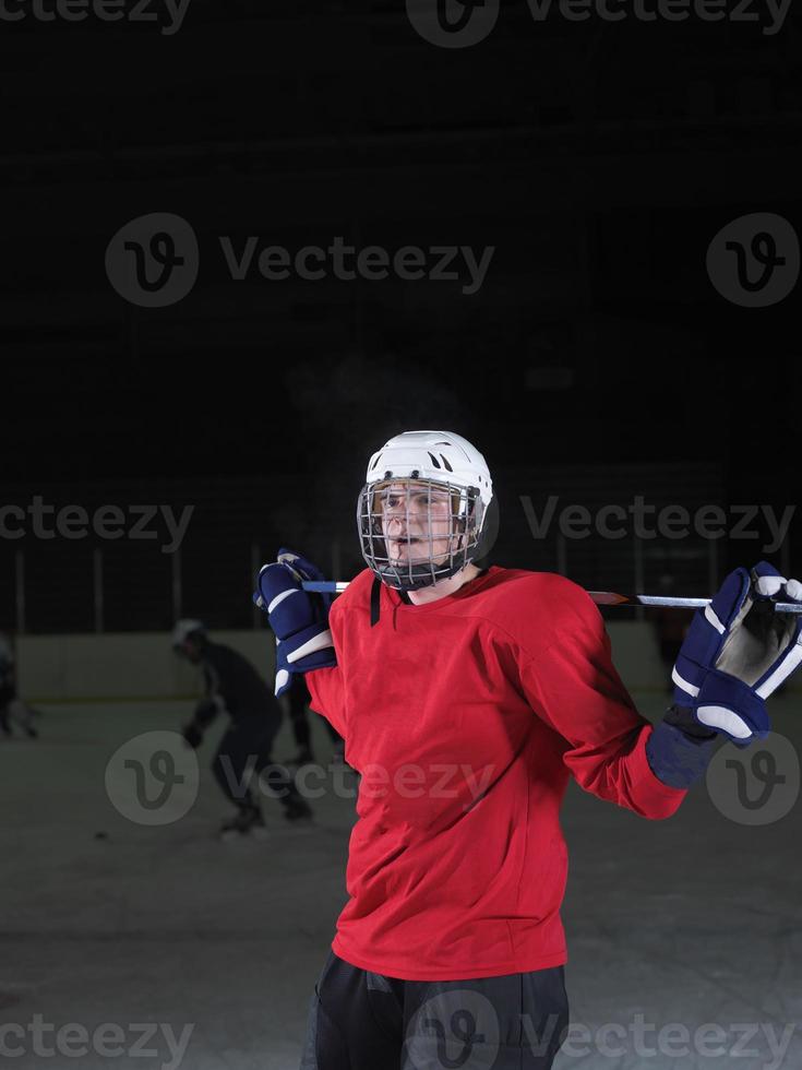 hockey player portrait photo