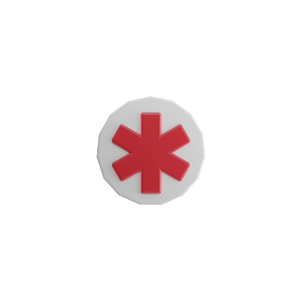 3d isolerat medicinsk saker png