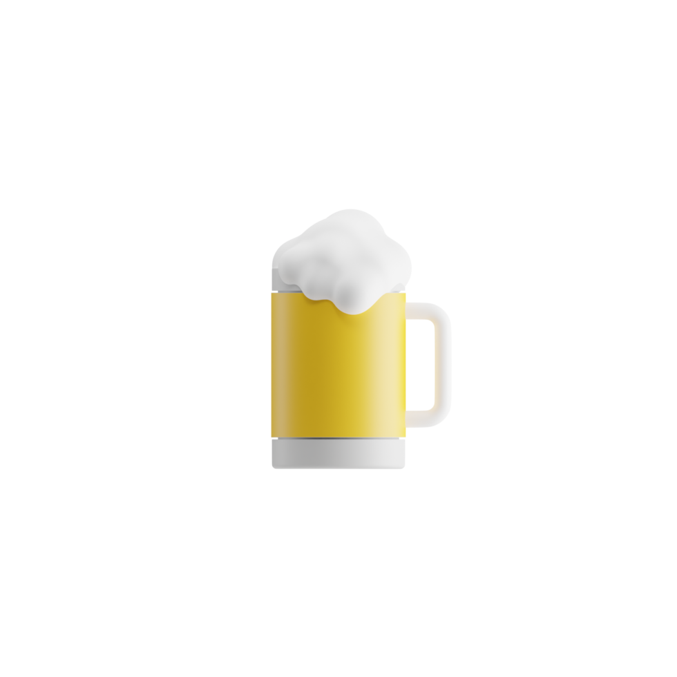 3D Isolated Beer Icon png