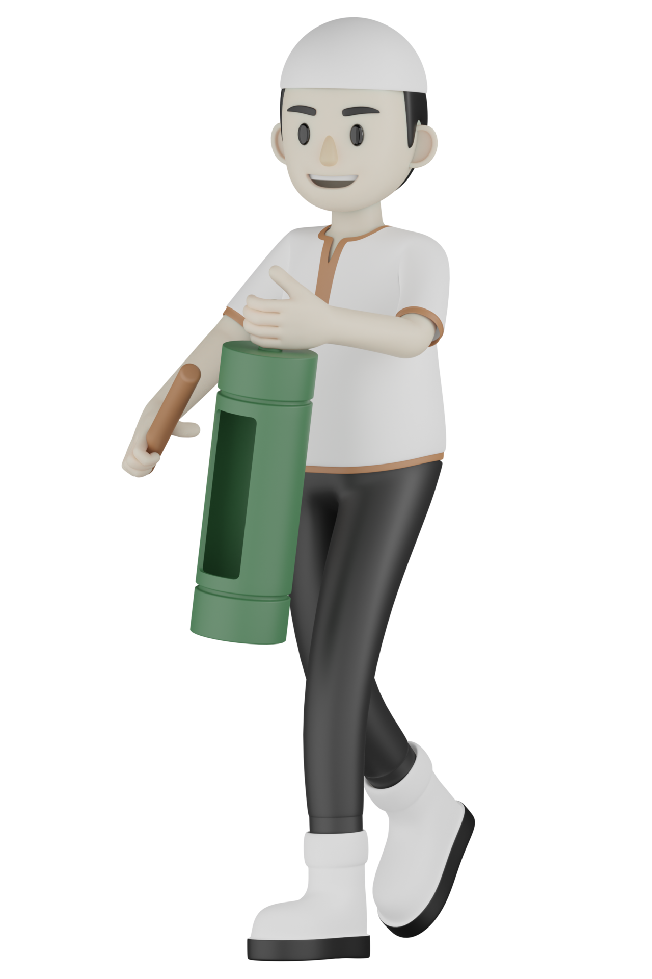 3d Isolated Muslim Man In White Clothes 10836624 PNG 3d-isolated-muslim-man-in-white-clothes-10836624-png