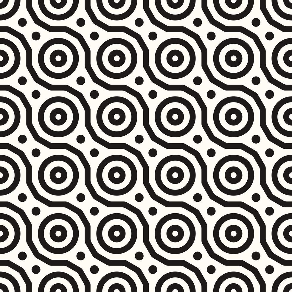 Vector Geometric Abstract Seamless Monochrome Pattern Texture Repeating Background