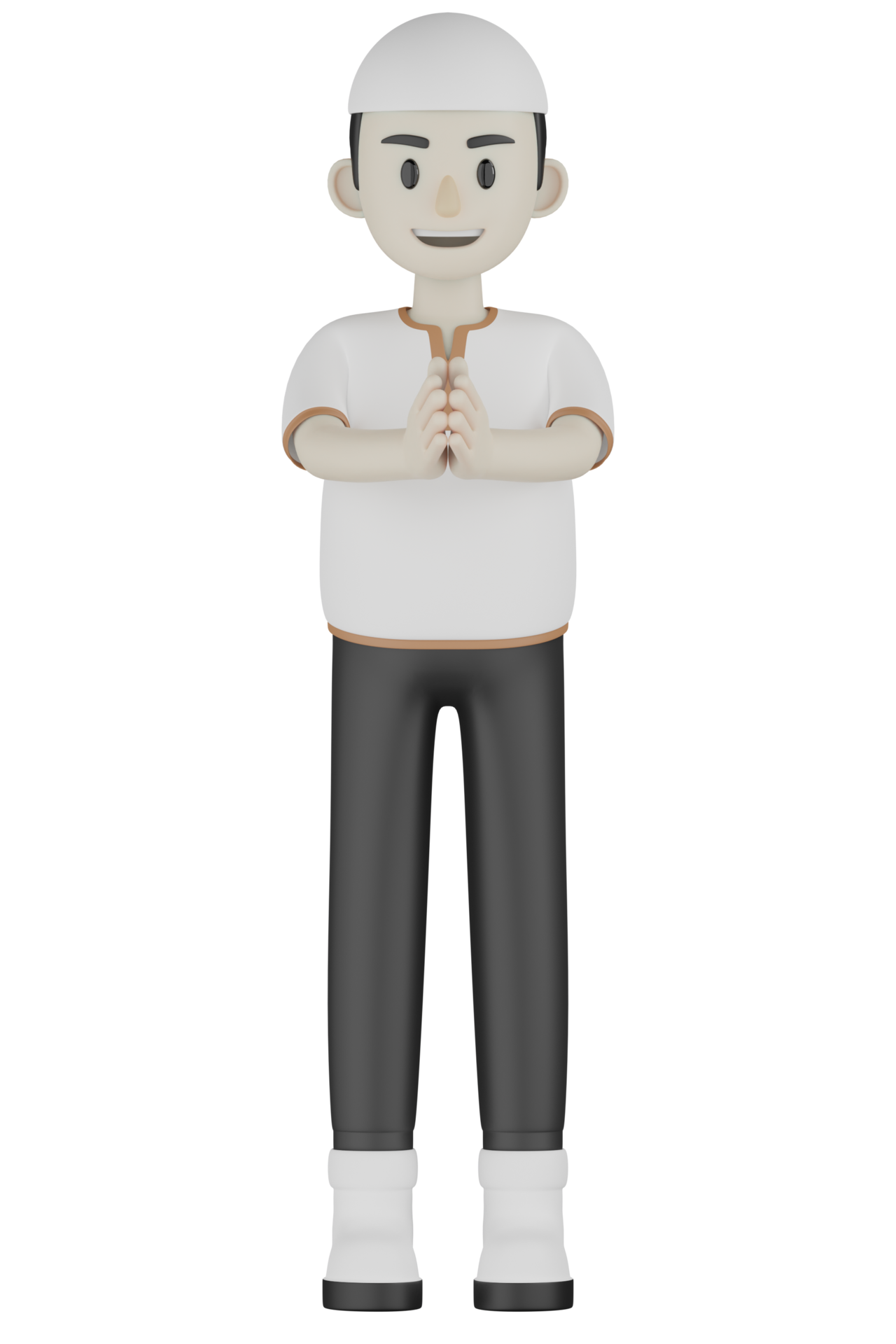 3d Isolated Muslim Man In White Clothes 10836818 PNG 3d-isolated-muslim-man-in-white-clothes-10836818-png