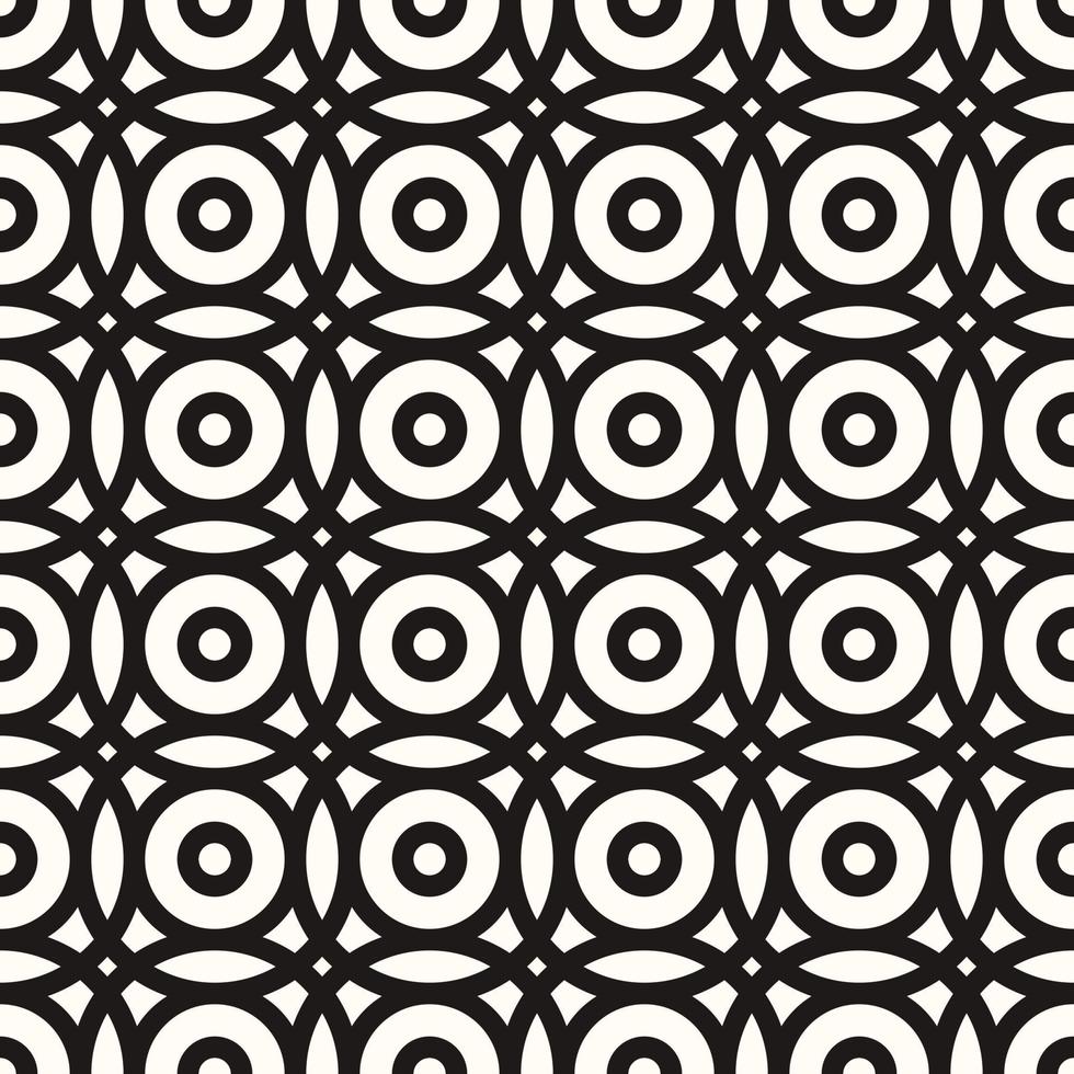 Vector Geometric Abstract Seamless Monochrome Pattern Texture Repeating Background