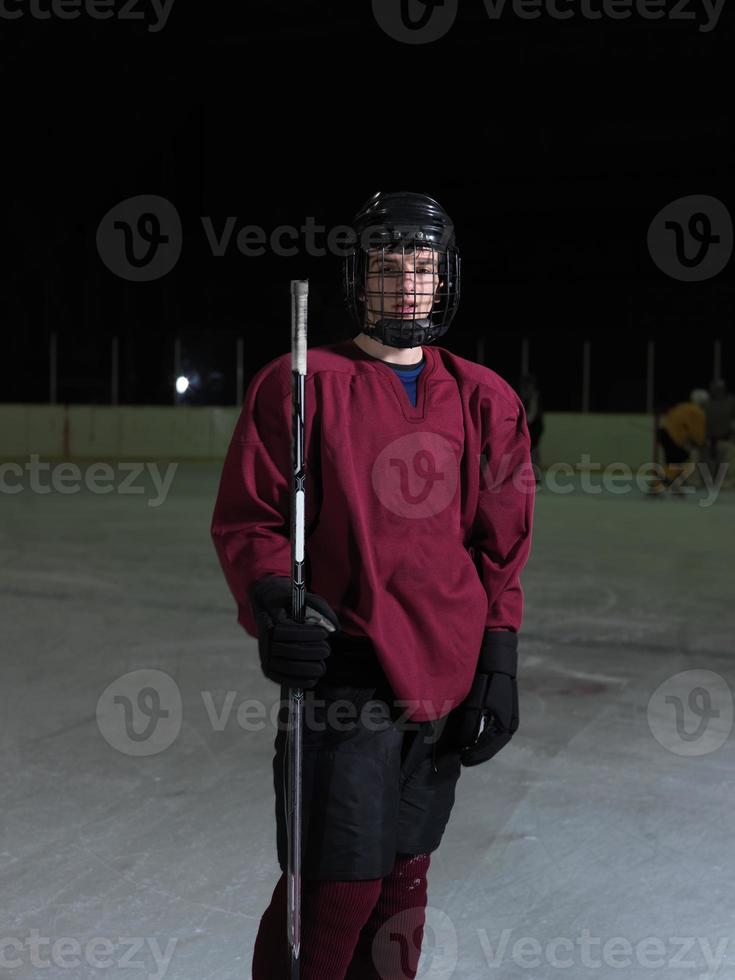 retrato de jugador de hockey foto