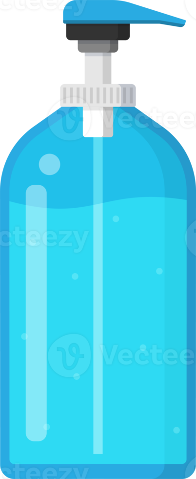 Hand sanitizer pump bottle, alcohol gel icon sign png