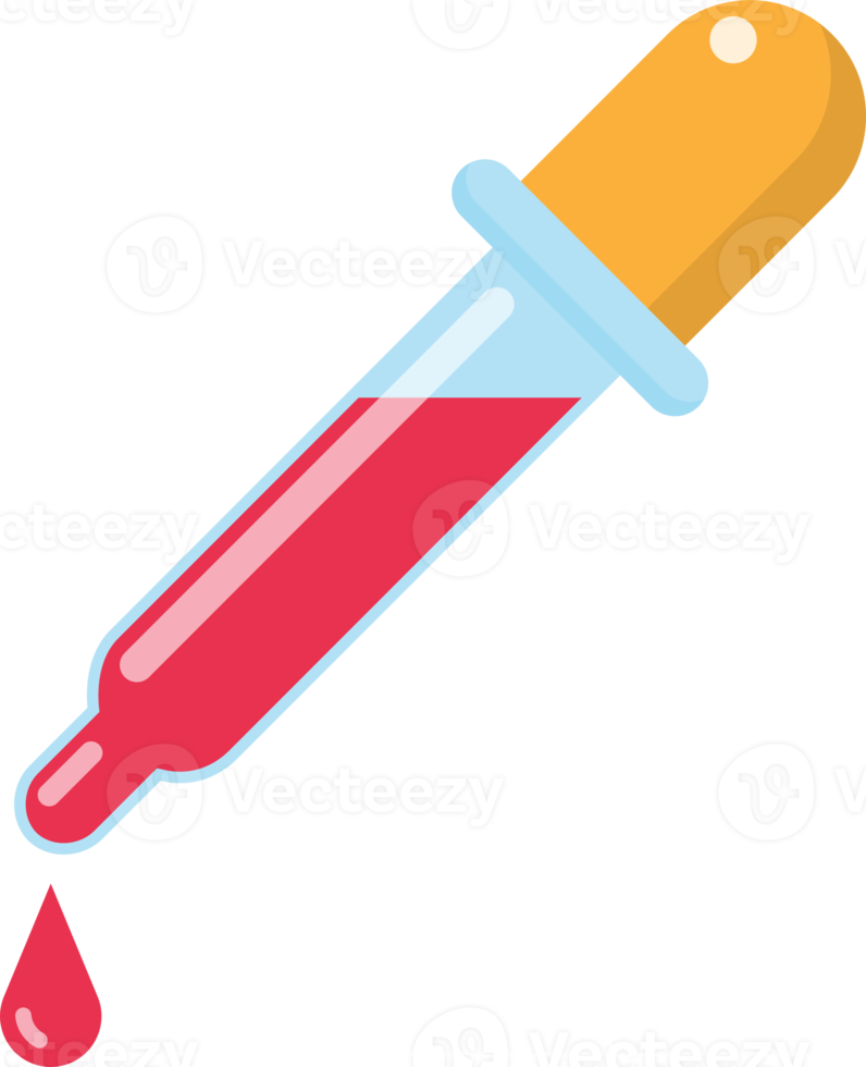 medicinsk dropper tecken. platt ikon png