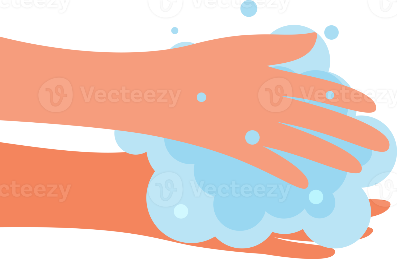 Washing hand for daily personal care png