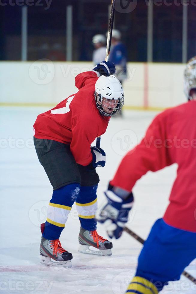 jugadores de hockey sobre hielo foto