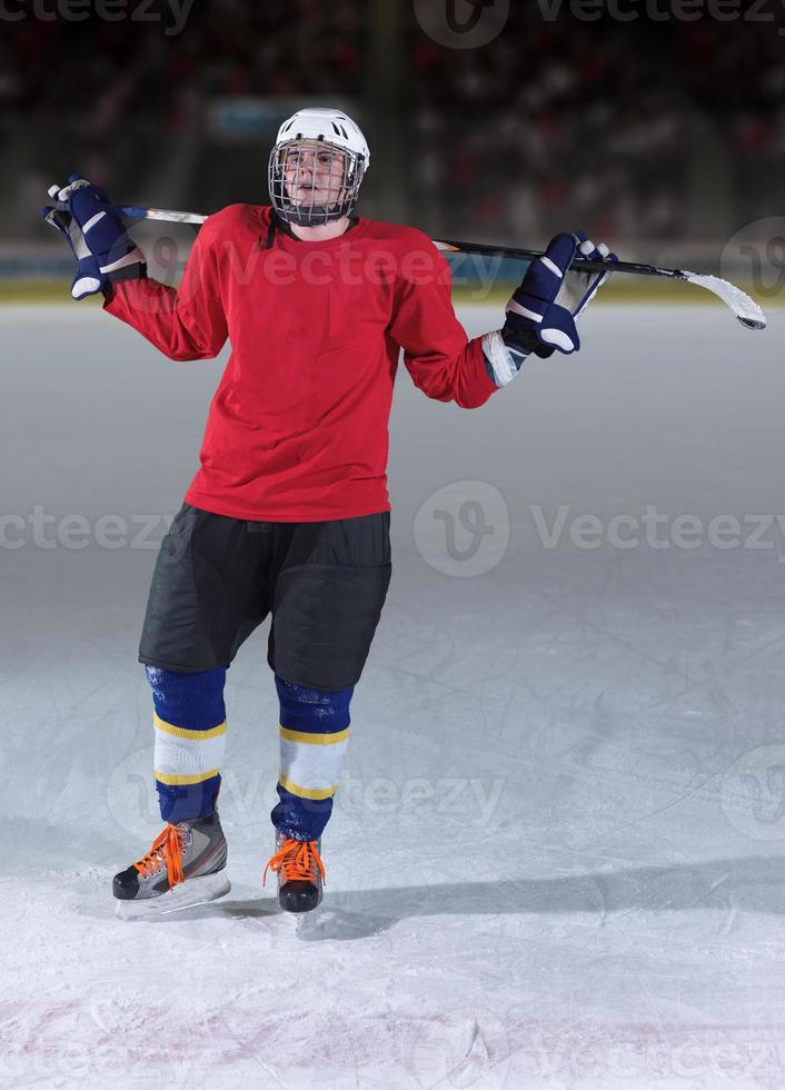 hockey player portrait photo