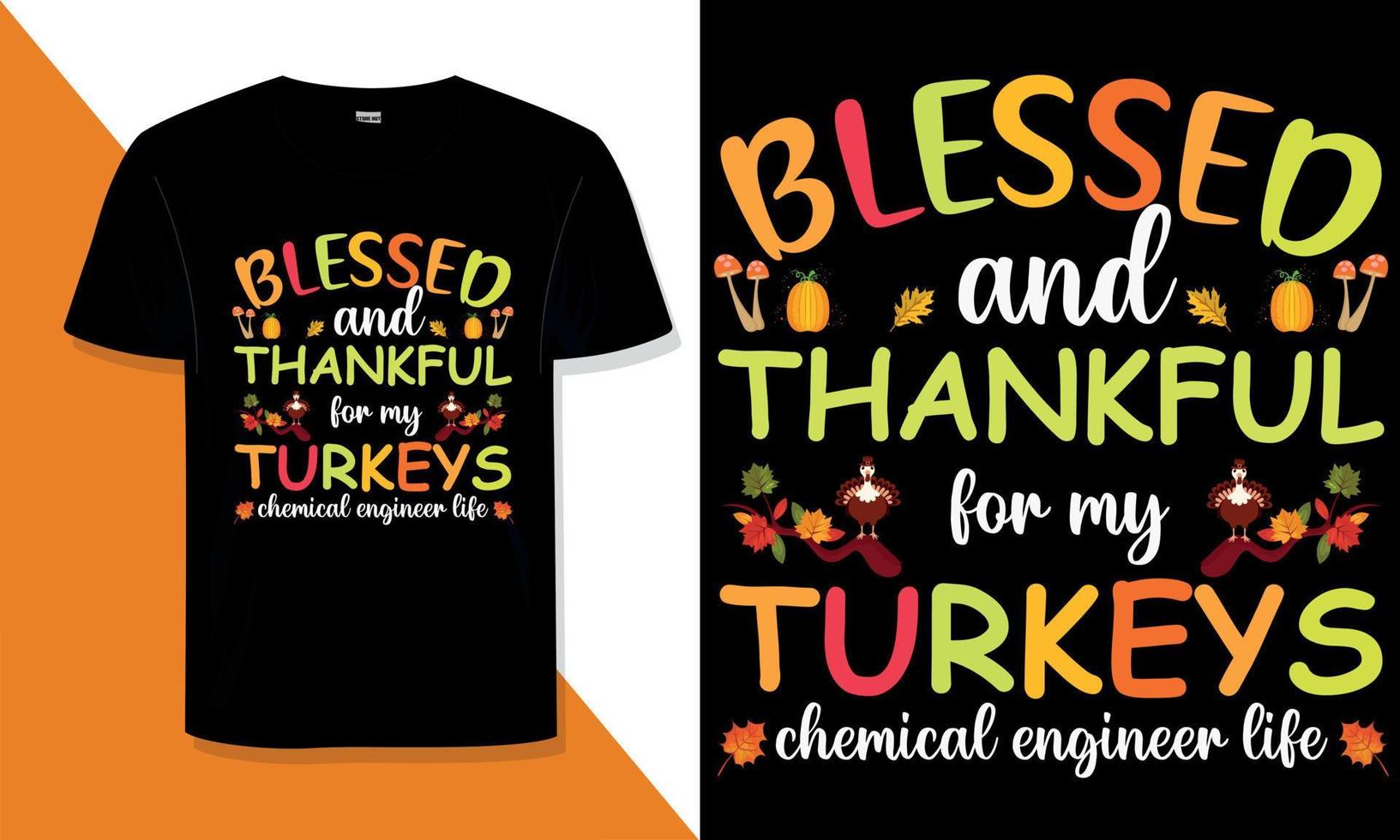 Thanksgiving t shirt design Do you need a thanksgiving typography t shirt design for a t shirt for your print on demand store vector