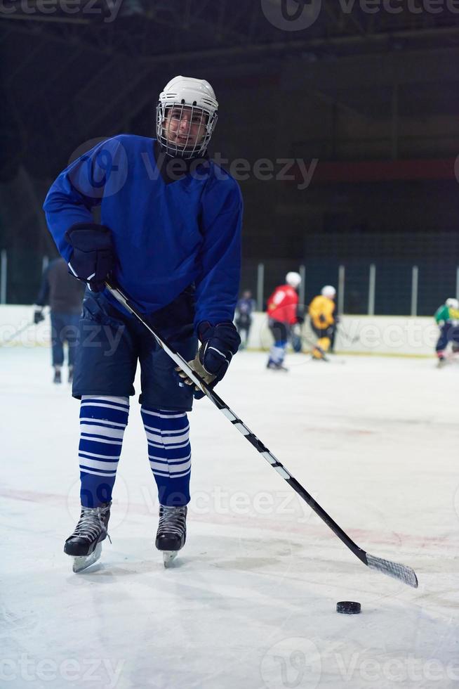 ice hockey player portrait photo