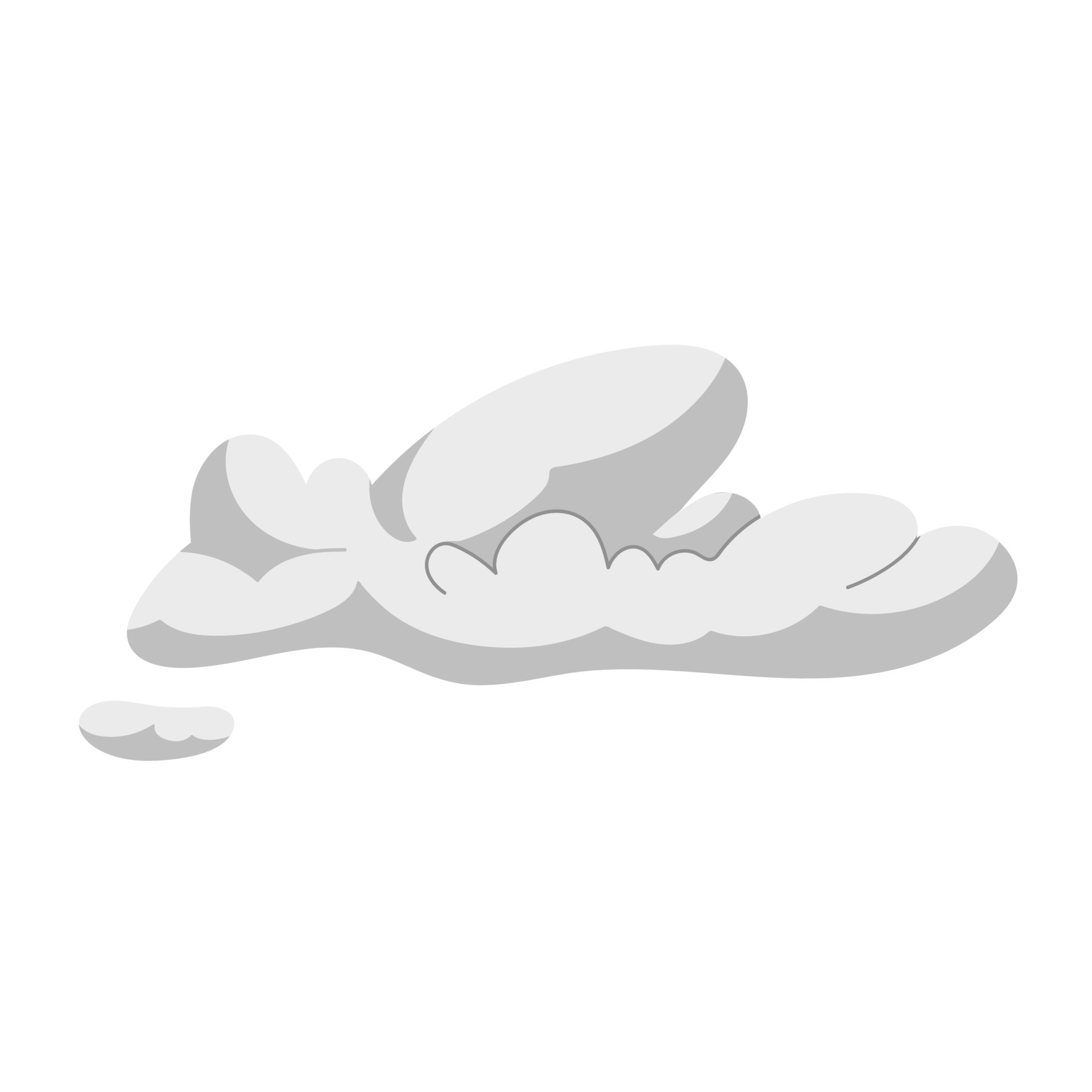 Cartoon dust cloud. Comic cloud shape, steam wind silhouette, spray air  smoke, fog road, car gas, spooky fume smog, neat gam explode bubbles. Flat  vector illustration 10837861 Vector Art at Vecteezy