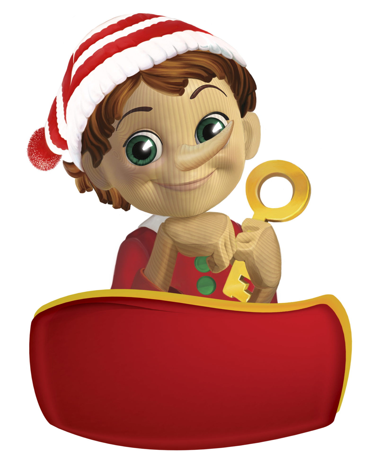 Illustration For Children s Book Or For A Label Pinocchio With The Gold illustration-for-children-s-book-or-for-a-label-pinocchio-with-the-gold