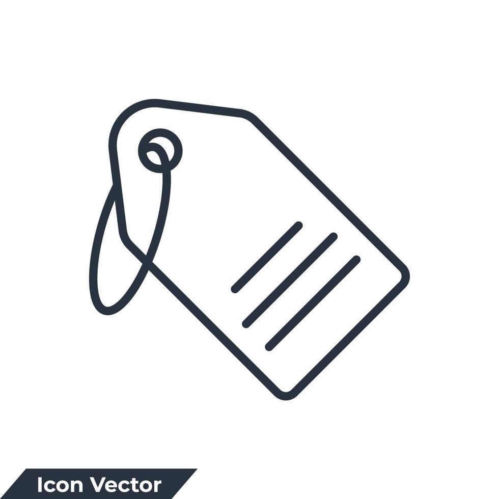 price tag icon logo vector illustration. Tag label symbol template for graphic and web design collection