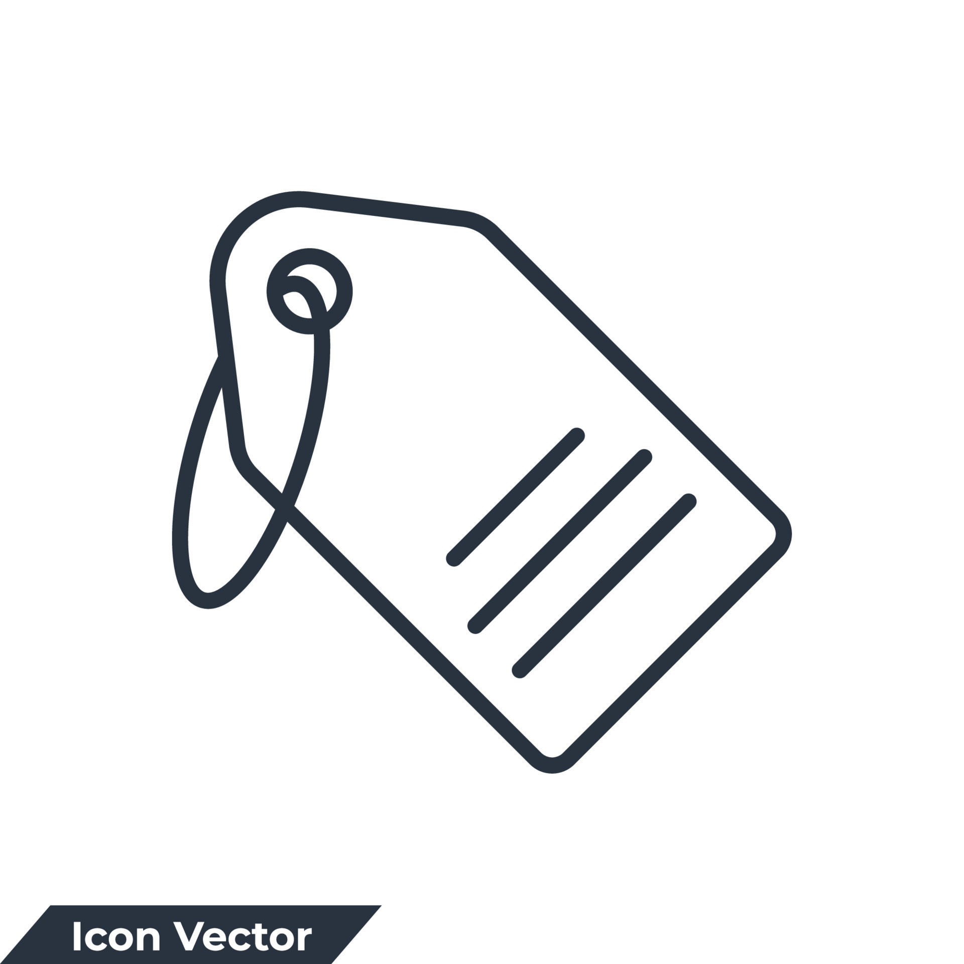 price tag icon logo vector illustration. Tag label symbol template for  graphic and web design collection 10838009 Vector Art at Vecteezy