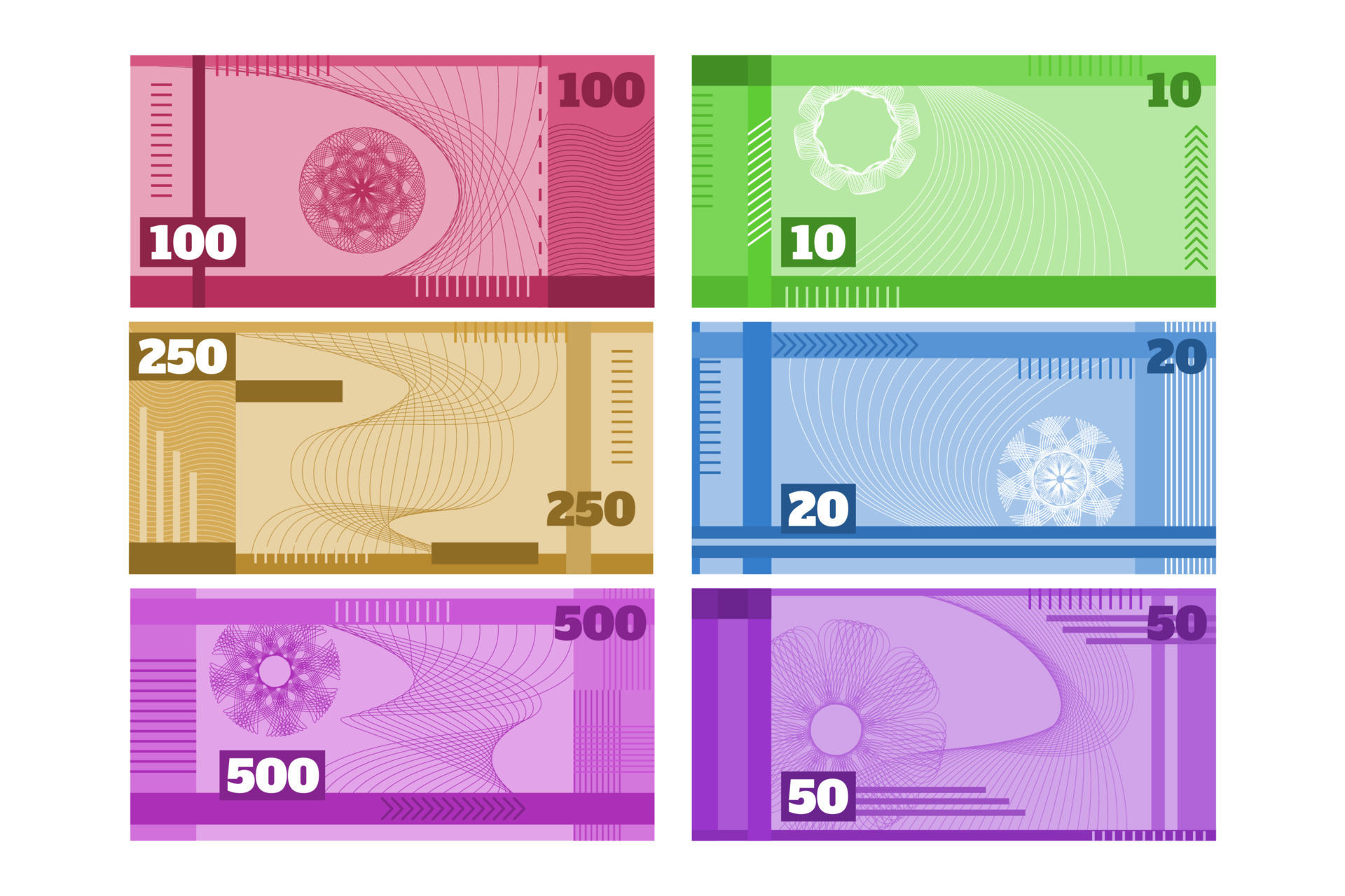 Real Money Paper Currency 10838112 Vector Art At Vecteezy
