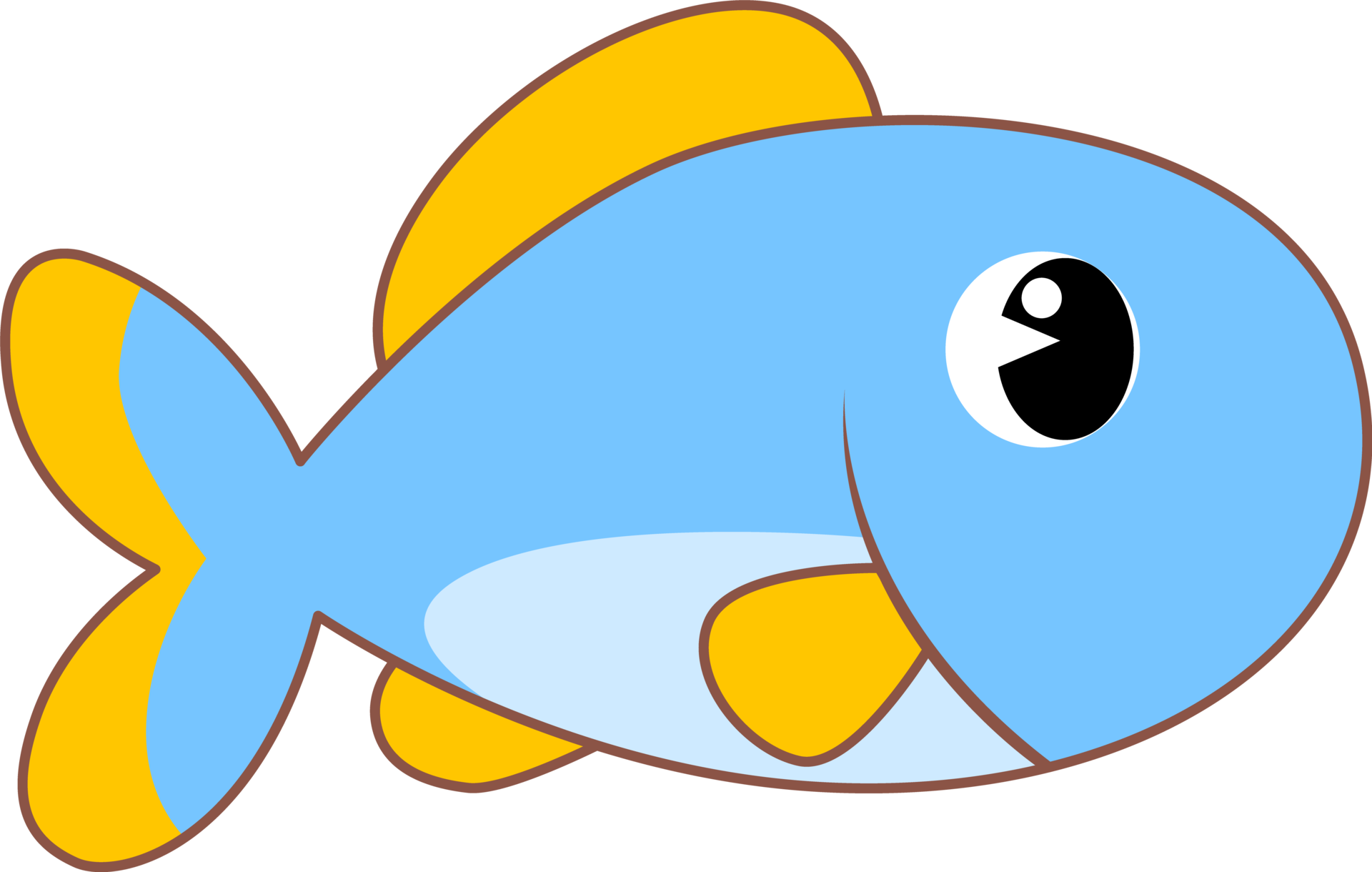 Free Cute Cartoon Sea Animal fish Character 10838177 PNG with Transparent  Background