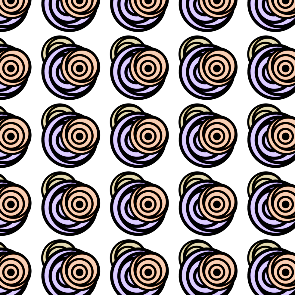 sömlös mönster med oskärpa spiraler transparent bakgrund png