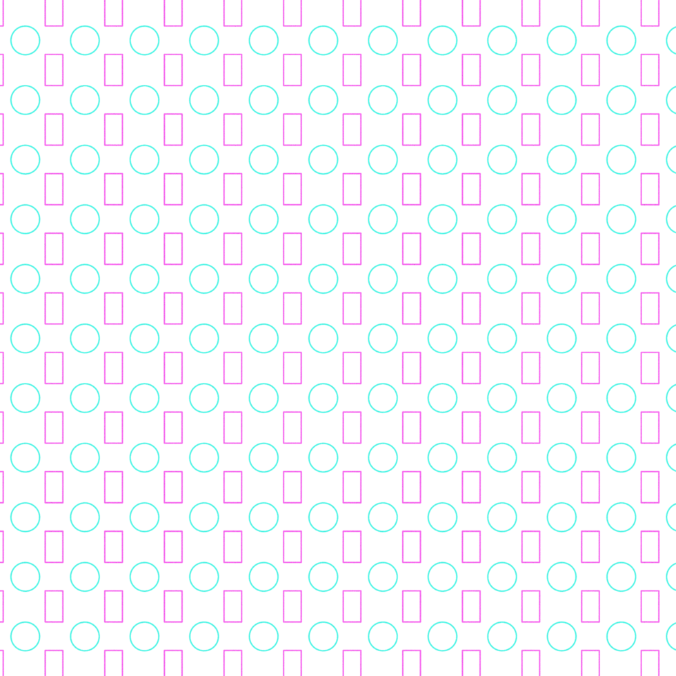 seamless green circle and pink rectangle geometric pattern png