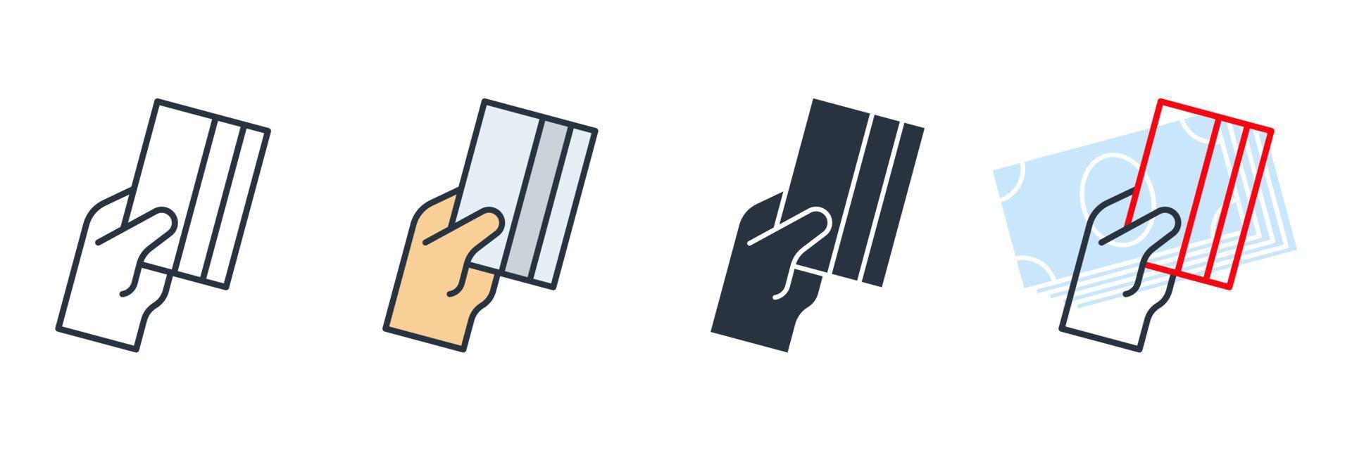 payment icon logo vector illustration. Credit card payment symbol template for graphic and web design collection