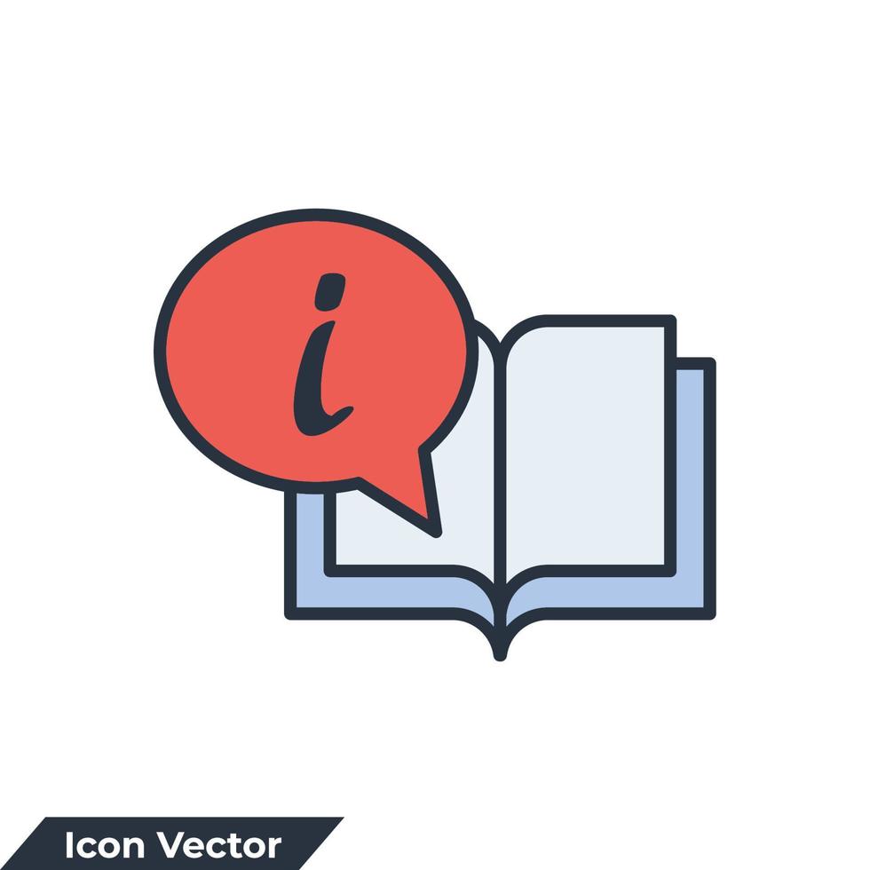 info icon logo vector illustration. Information Sign symbol template for graphic and web design collection