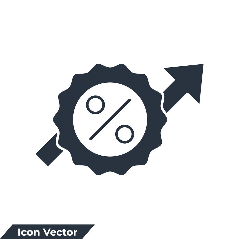 mejor oferta icono logo vector ilustración. plantilla de símbolo de descuento para la colección de diseño gráfico y web