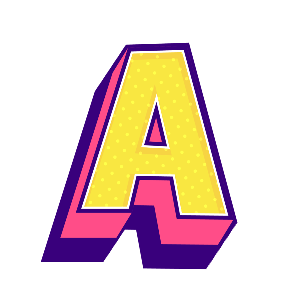 3d en brev text png