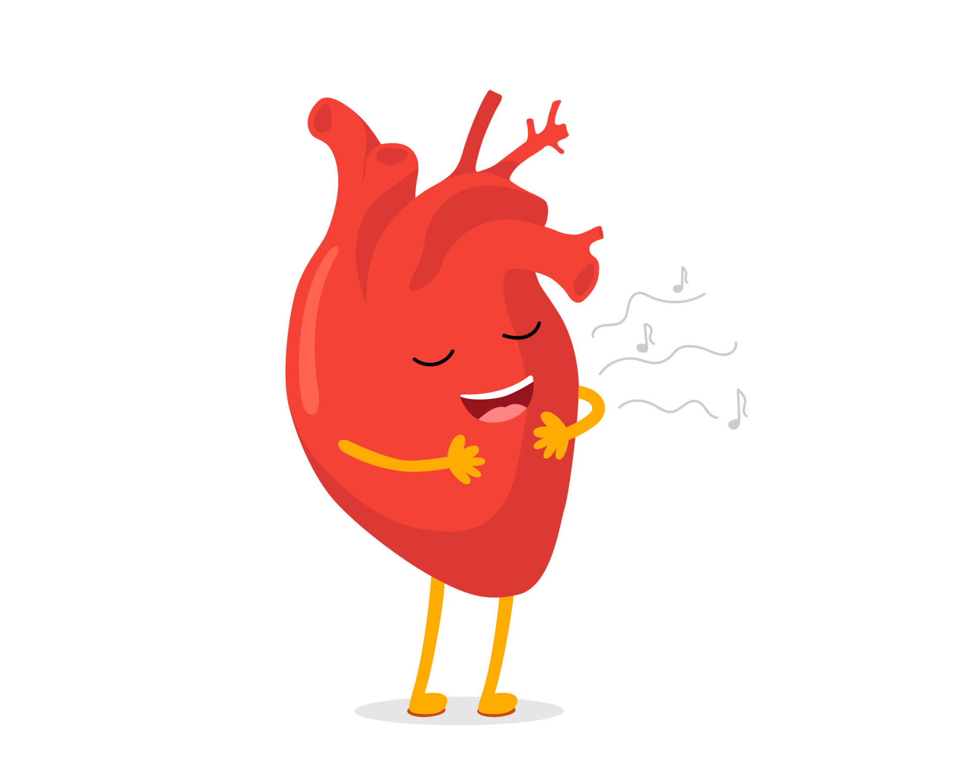 Cute cartoon happy healthy human heart character good mood. Vector circulatory organ mascot sings song. Healthcare and treatment symbol eps illustration 10838672 Vector Art at Vecteezy Cute cartoon happy healthy human heart character good mood. Vector circulatory organ mascot sings song. Healthcare and treatment symbol eps illustration 10838672 Vector Art at Vecteezy