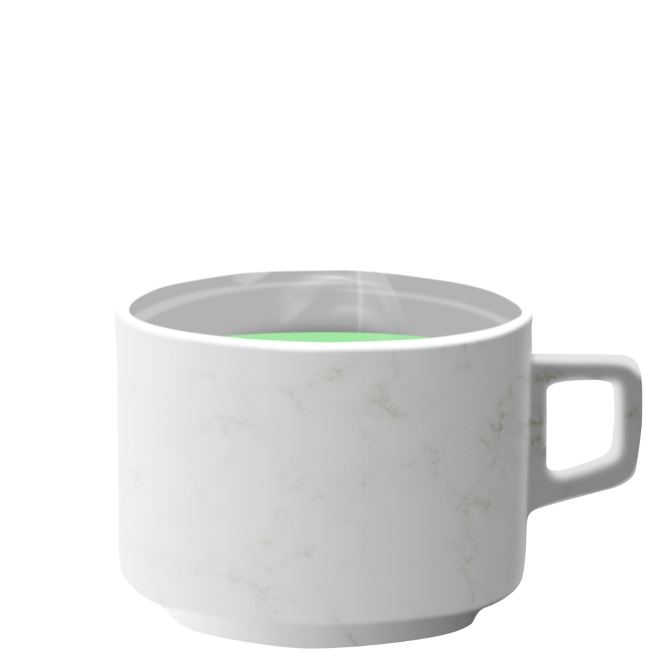 una tazza di tè verde png