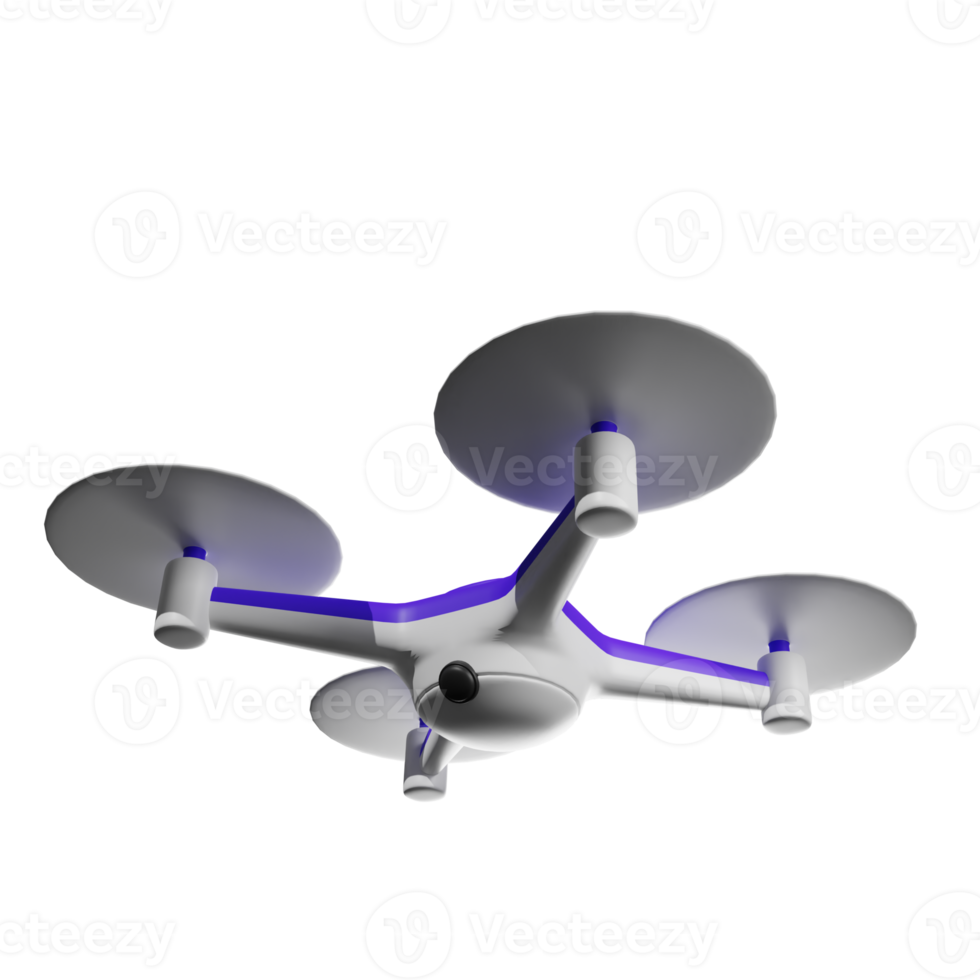 ilustrações 3d de drone roxo png