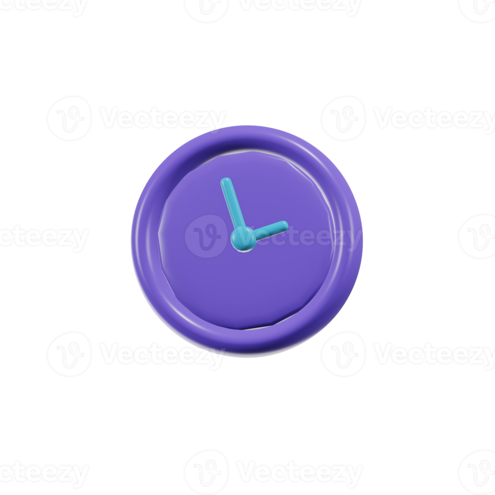 Clock Essential 3D Icon Illustrations png