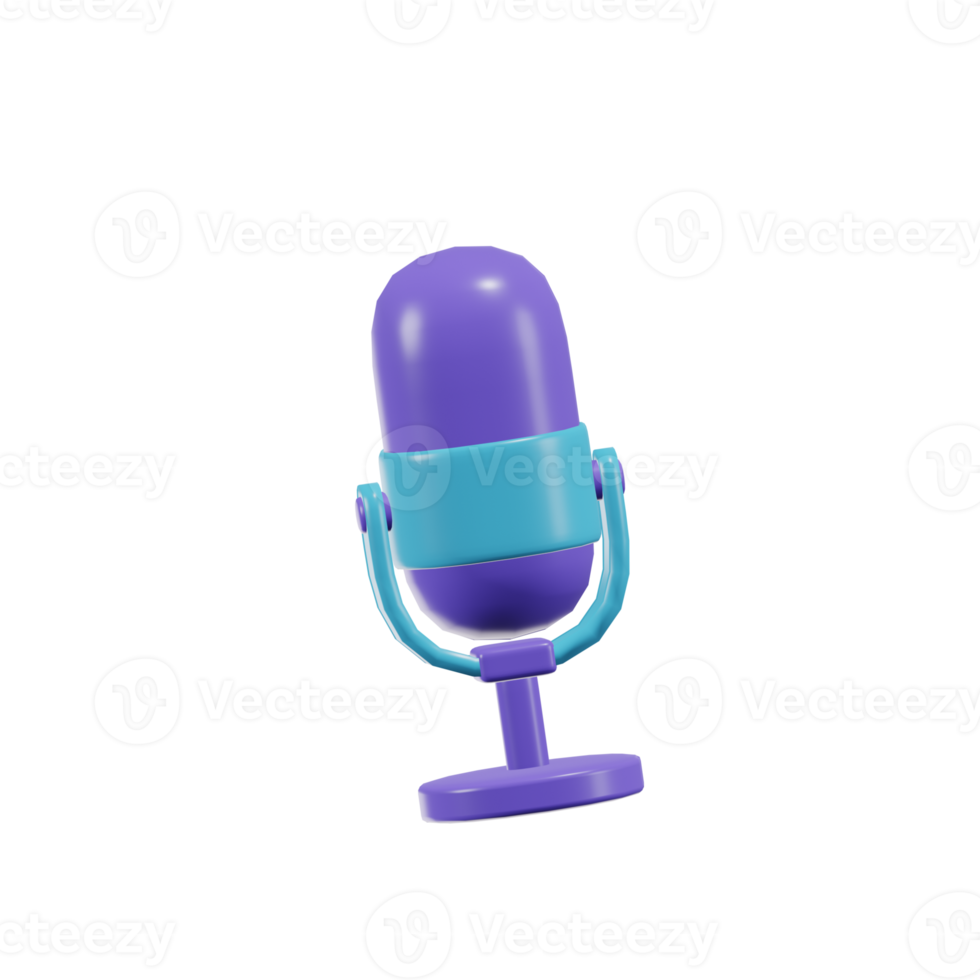 Microphone Essential 3D Icon Illustrations png