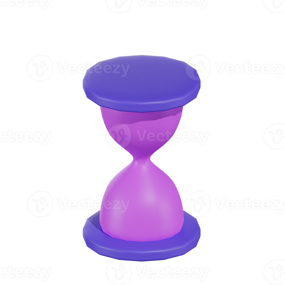 Sand Clock Technology 3D Illustrations png