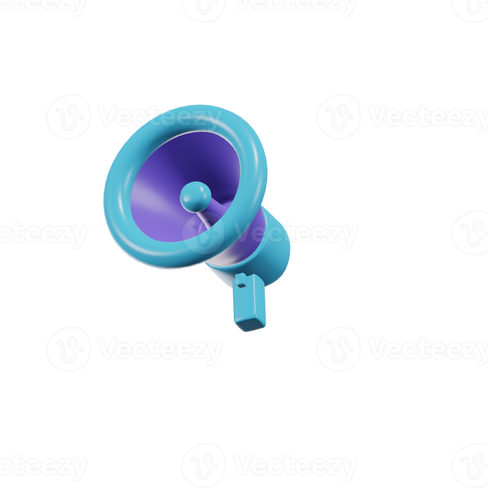 Megaphone Essential 3D Icon Illustrations png