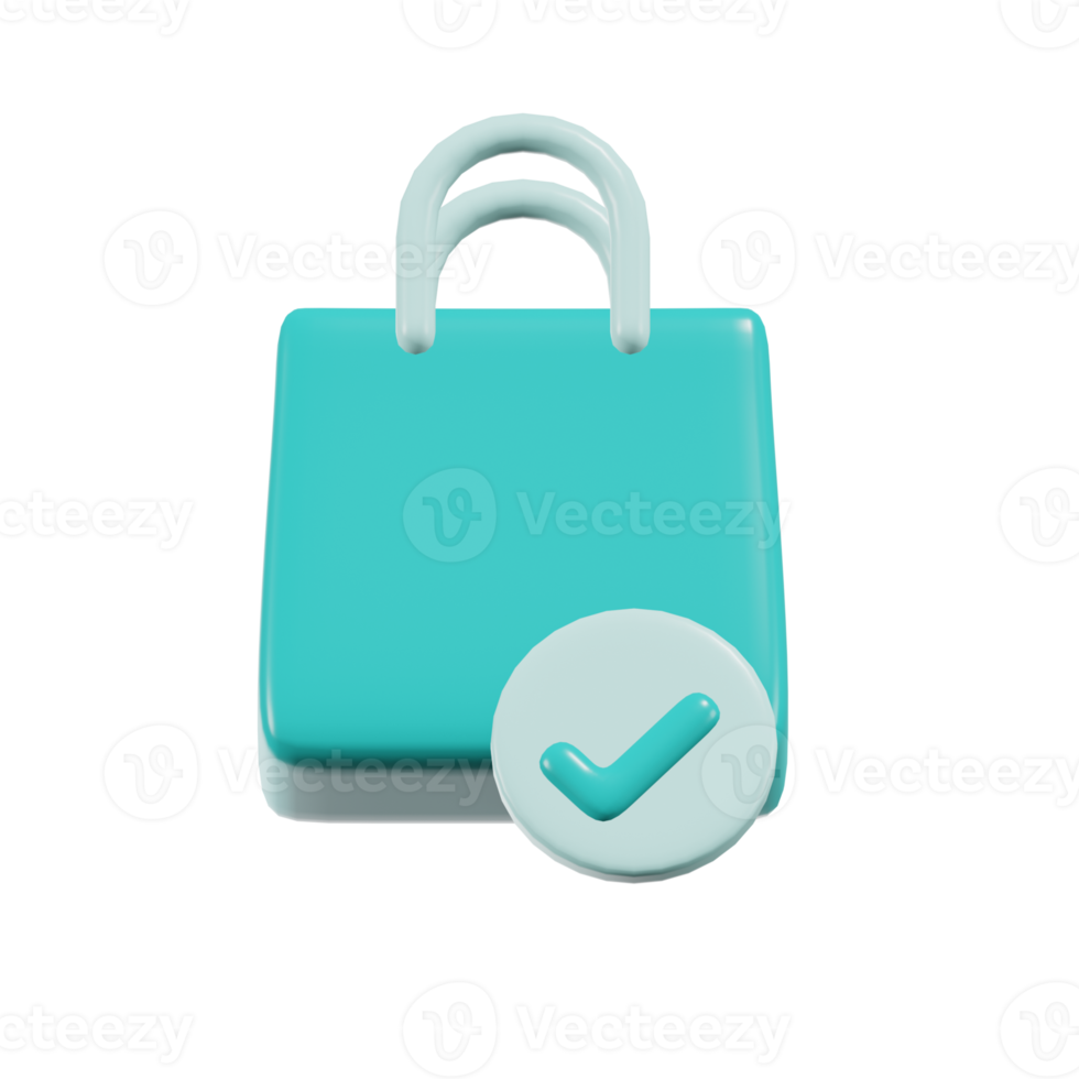 Shopping Bag E Commerce 3D Illustrations png