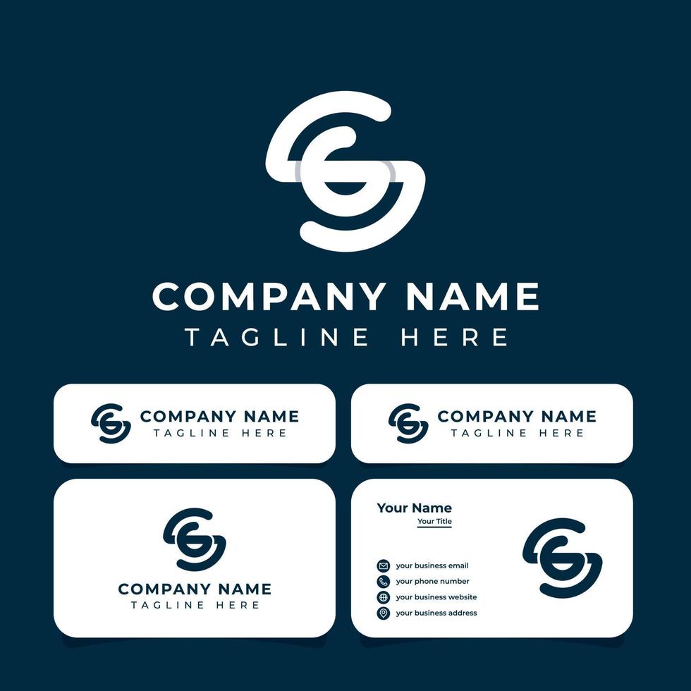 Letter SG Logo, suitable for any business with SG or GS initials. vector