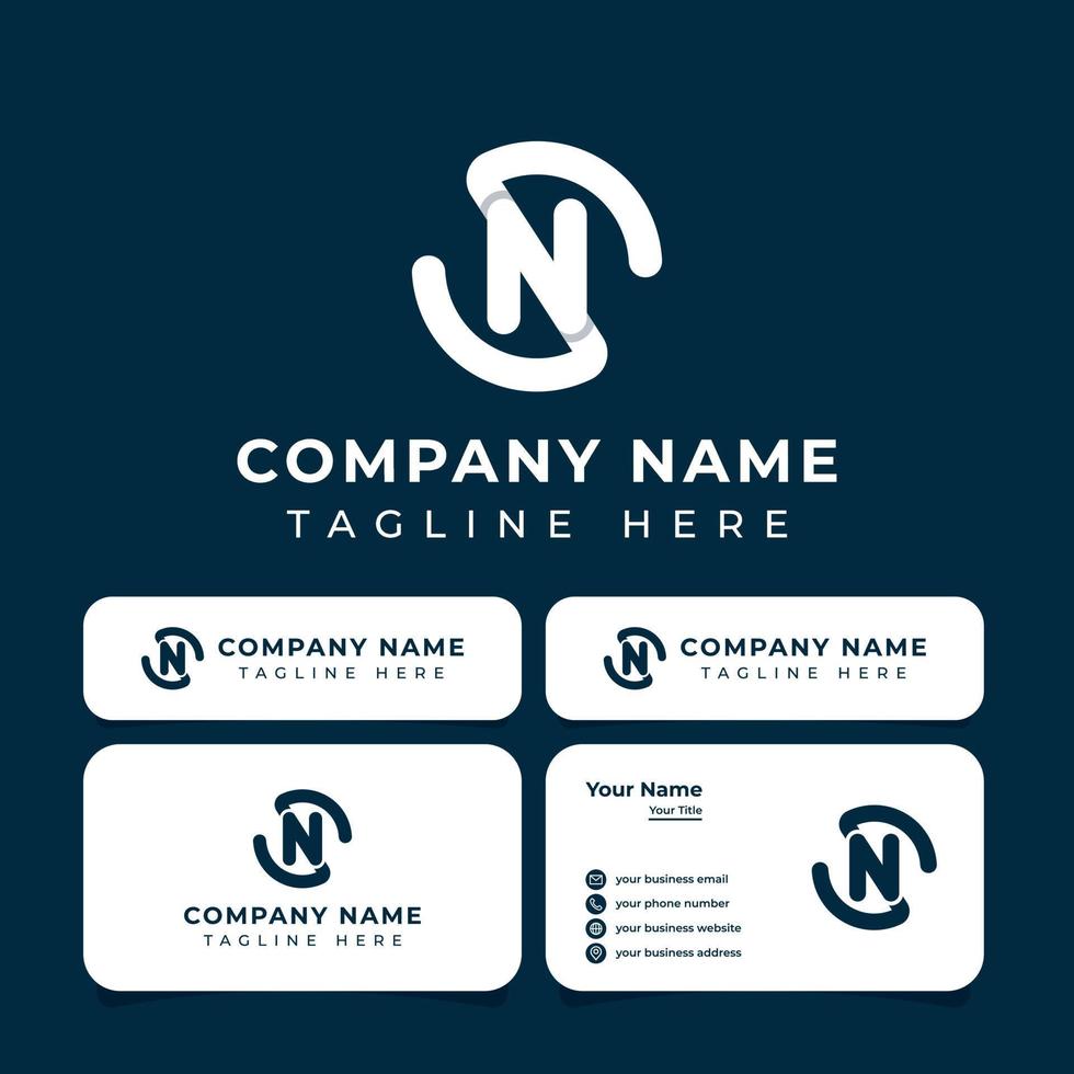 Letter SN Logo, suitable for any business with SN or NS initials. vector