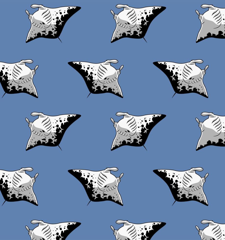 stingray pattern vector