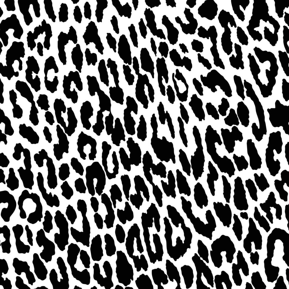 Vector black leopard, cheetah and jaguar print pattern. Animal skin print pattern design.