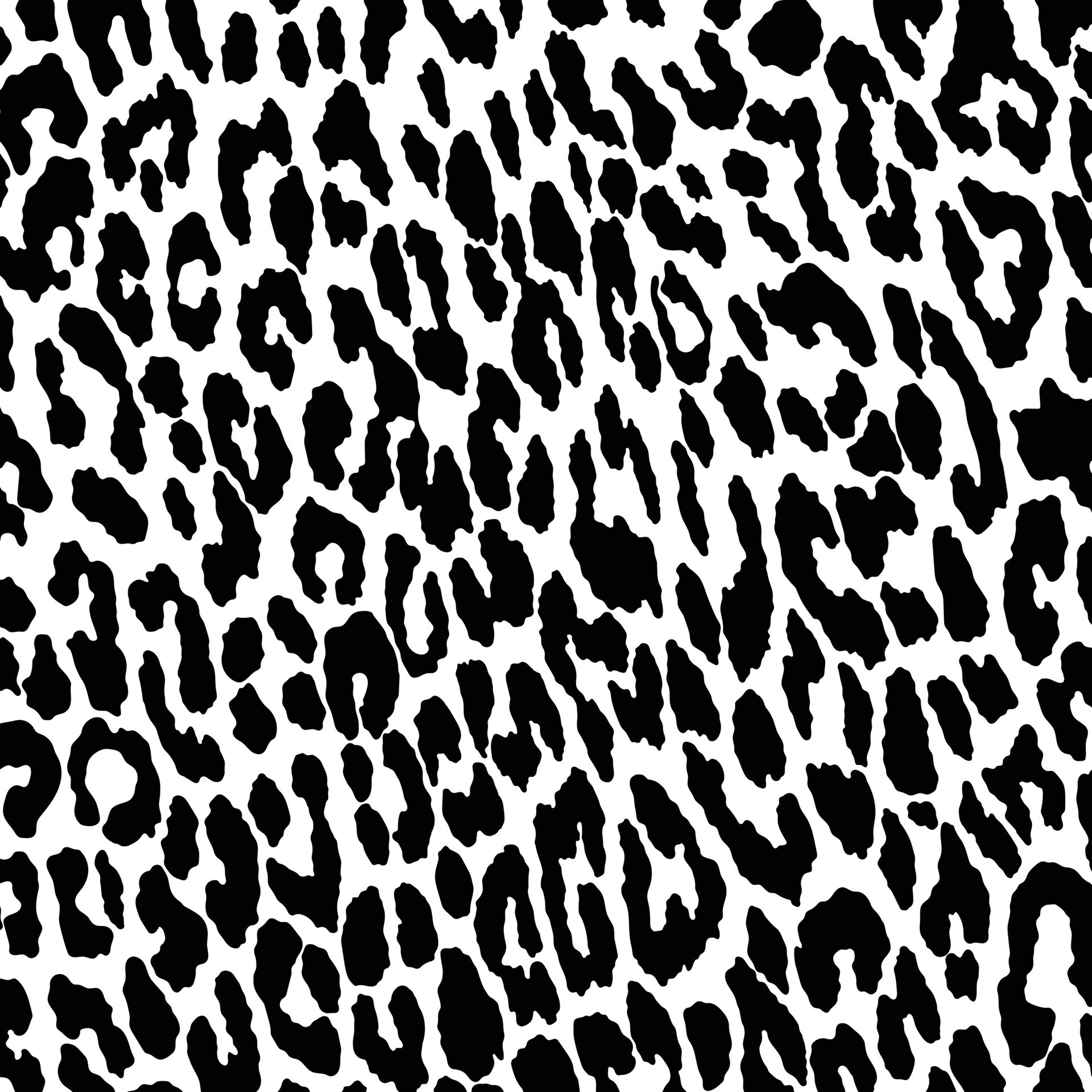 Vector black leopard, cheetah and jaguar print pattern. Animal skin