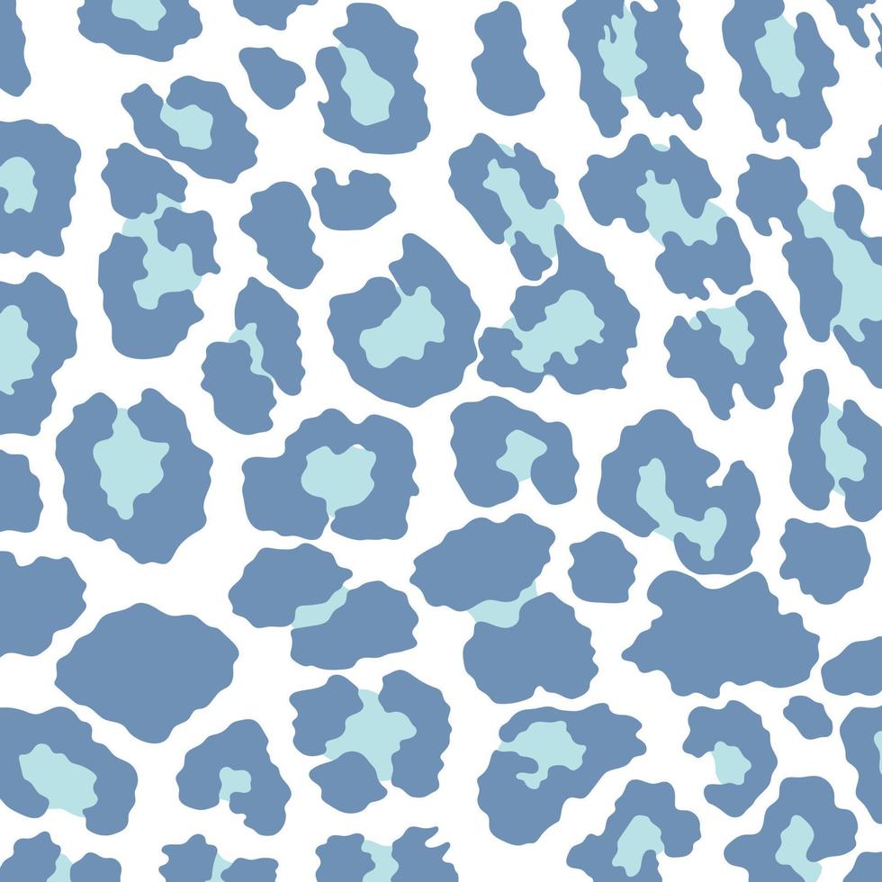 Vector blue leopard print pattern animal seamless. Leopard skin abstract for printing, cutting, crafts , stickers, web, cover, wall stickers, home decorate and more.