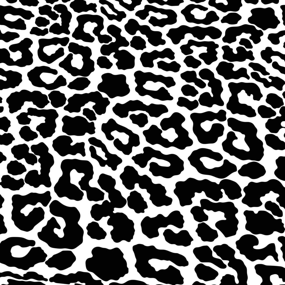 Vector black leopard, cheetah and jaguar print seamless pattern. Animal skin print seamless pattern design.