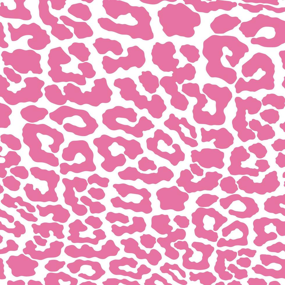 estampado de leopardo rosa vectorial. Resumen de piel de leopardo para impresión, corte, manualidades, adhesivos, web, portada, adhesivos de pared, decoración del hogar y más. vector